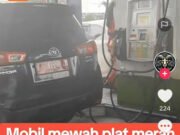 Heboh Mobil Pelat Merah Diisi BBM Subsidi, Pejabat Kemenag Minta Maaf mobil pelat merah diisi BBM subsidi